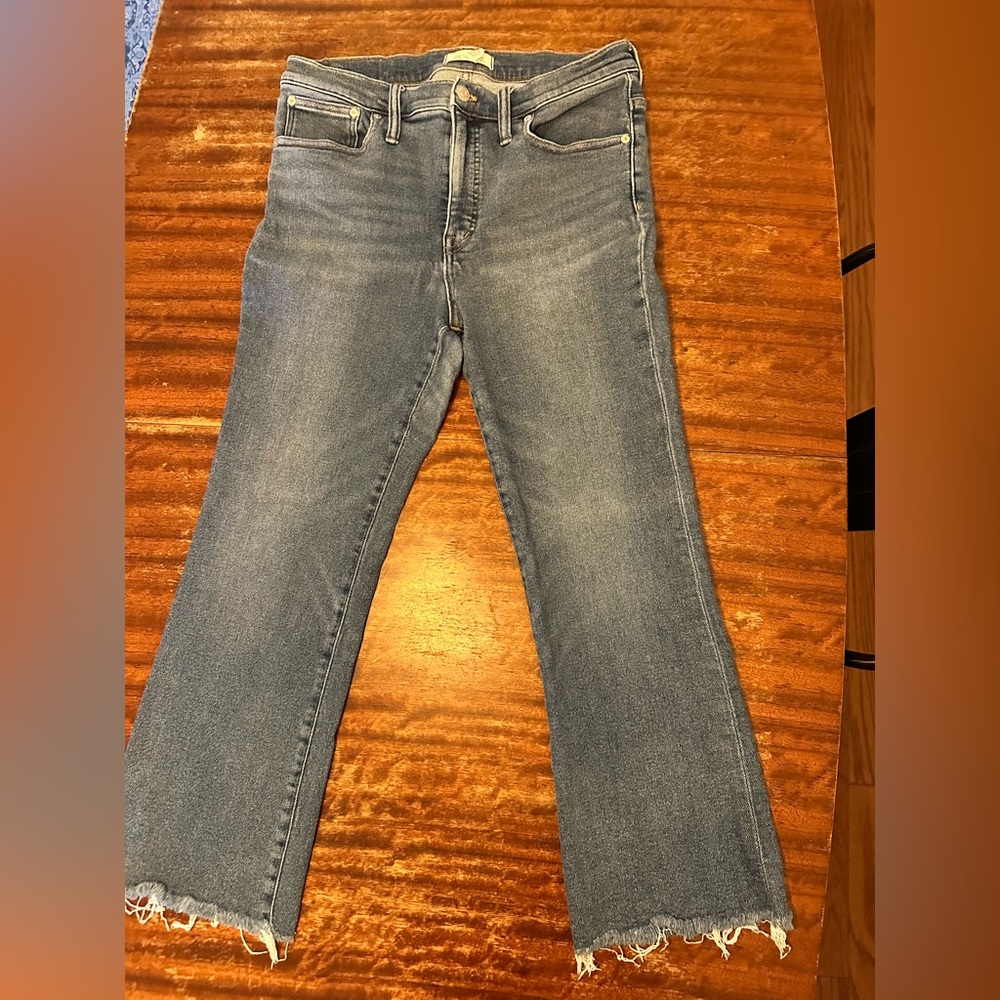Madewell Cali Demi-Boot Raw Hem Jeans, size 31